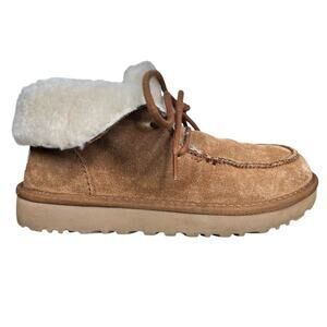 UGG Women’s Diara Brown Suede Shearling Lined Chukka Boot Size US 7